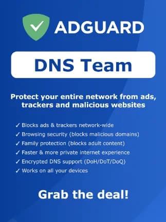 AdGuard DNS Team (PC, Android, Mac, iOS) (200 Devices, 1 Month)  - AdGuard Key -