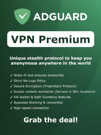 AdGuard VPN (10 Devices , 1 Year) - AdGuard Key -