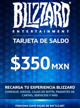 Blizzard Gift Card 350 MXN  - Battle.net Key  - For MXN Currency Only