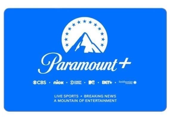 CBSi Paramount Plus Gift Card USD US $50