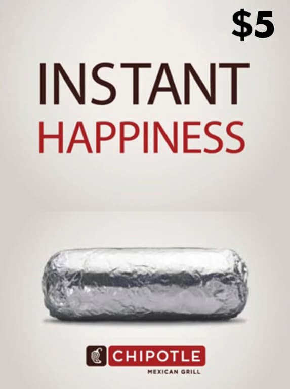 Chipotle Gift Card USD US $5