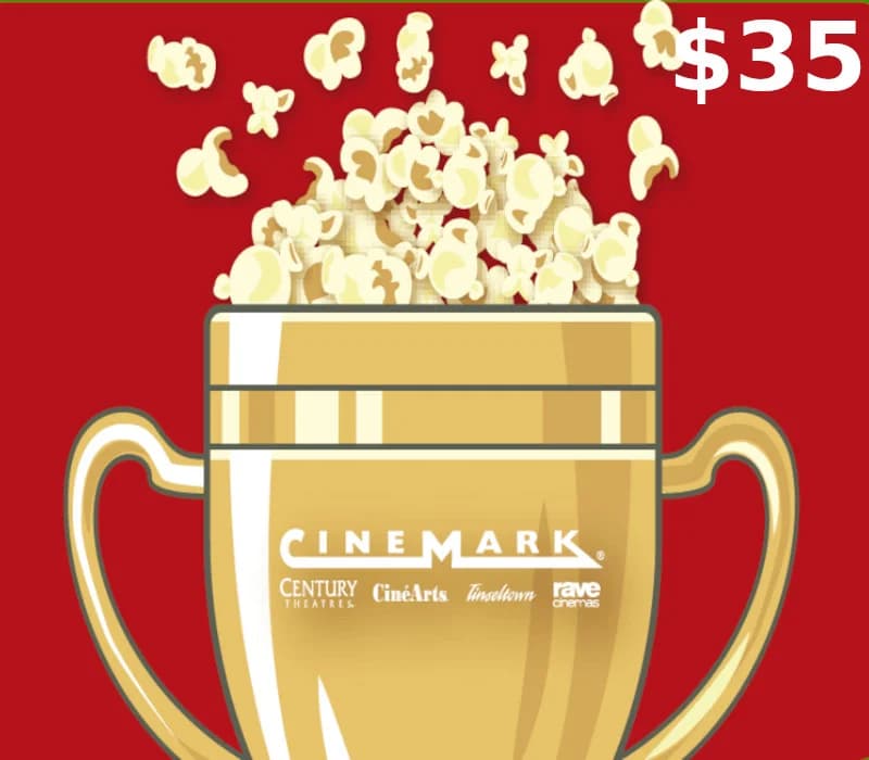 Cinemark Theatres $35 Gift Card