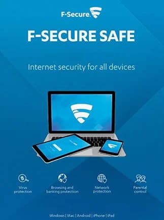 F-Secure Internet Security (formerly SAFE) (PC, Android, Mac) 1 Device, 3 Years - F-Secure Key -