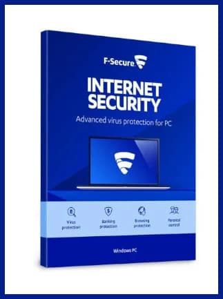 F-Secure Internet Security (PC) (3 Users, 1 Year)  - F-Secure Key -