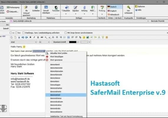 Hastasoft SaferMail Enterprise v.9 GER