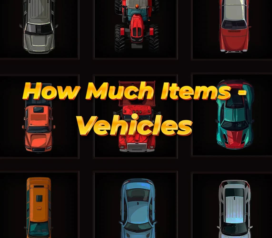 How Much Items: Vehicles PC Steam