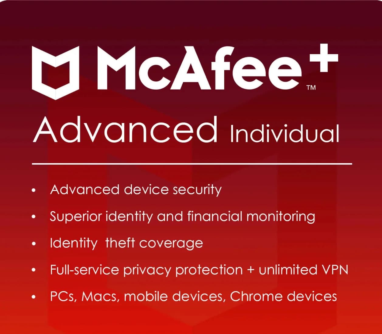 McAfee+ Advanced Individual Security 2025