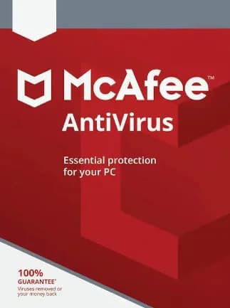 McAfee AntiVirus (PC) (5 Devices, 1 Year) - McAfee Key -