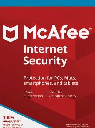 McAfee Internet Security 1 Device 3 Years - McAfee Key -
