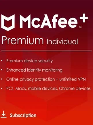 McAfee+ | Premium (PC, Android, IOS) (Individual, 1 Year) - McAfee Key -