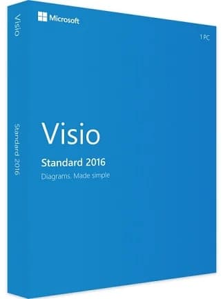 Microsoft Visio 2016 Standard (PC) - Microsoft Key -