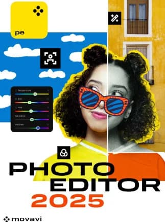 Movavi Photo Editor 2025 (PC) (1 Device, 1 Year)  - Movavi Key -