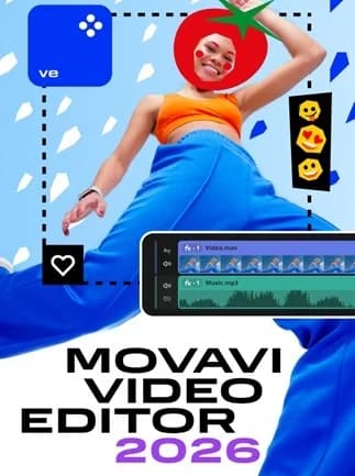 Movavi Video Editor 2026 (PC) (1 Device, Lifetime)  - Movavi Key -