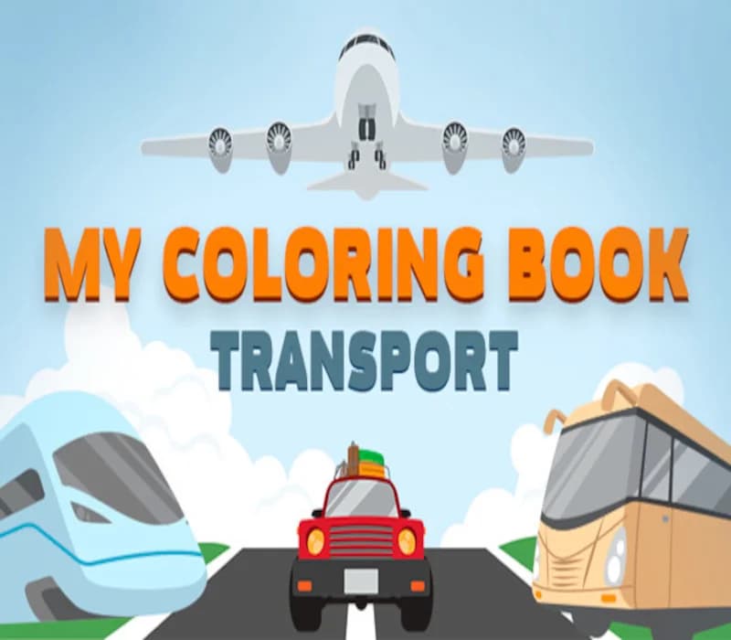My Coloring Book: Transport Steam