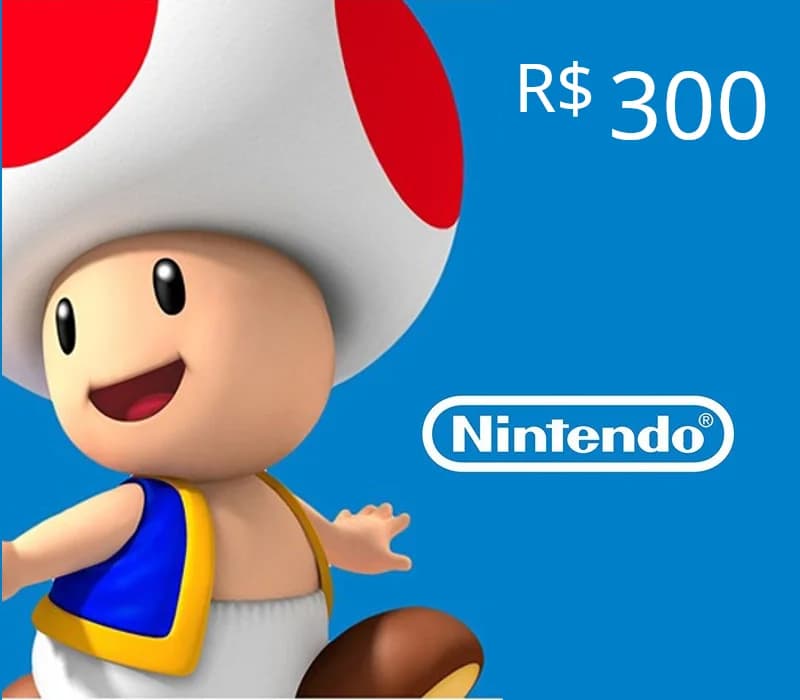 Nintendo eShop Prepaid Card R$300 BR