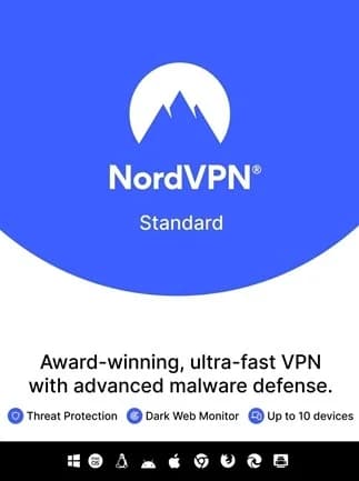 NordVPN Standard VPN Service (PC, Android, Mac, iOS) (10 Devices, 2 Years) - NordVPN Key -