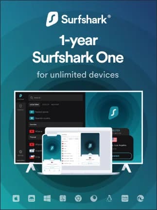Surfshark One (Antivirus + VPN Bundle) 1 Year - Surfshark Key -