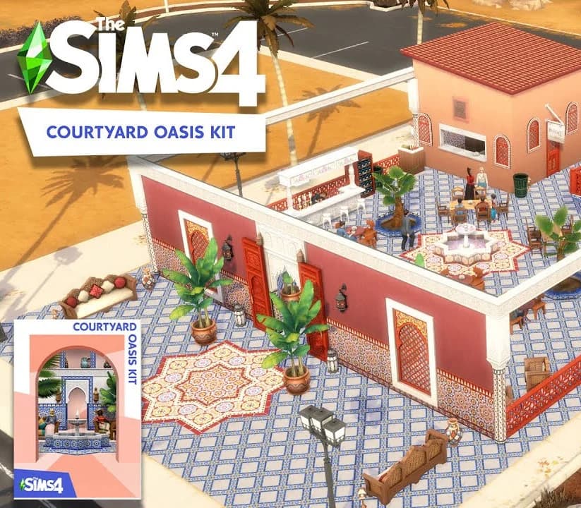 The Sims 4 - Courtyard Oasis Kit DLC PC EA App
