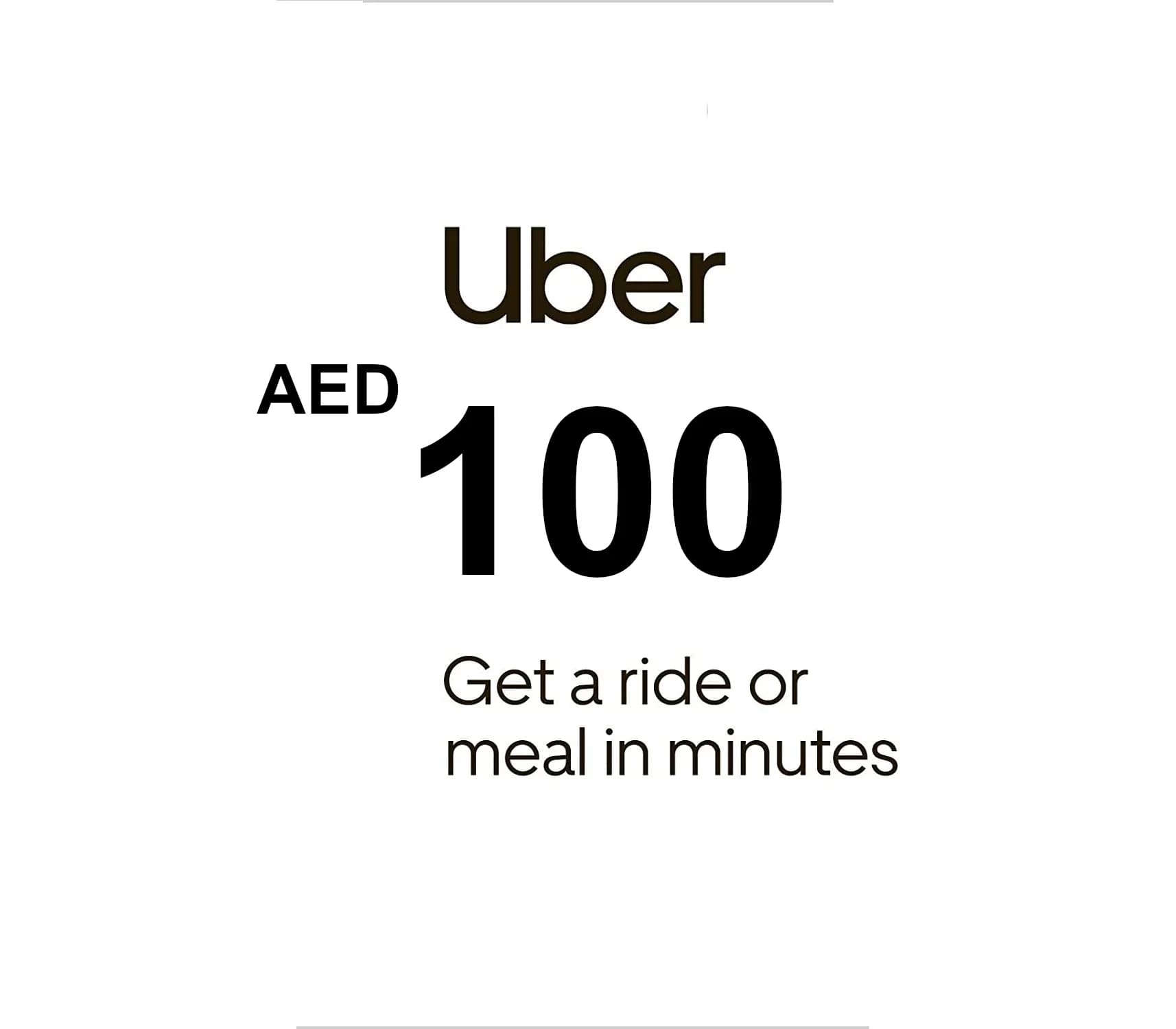 Uber 100 AED AE Gift Card