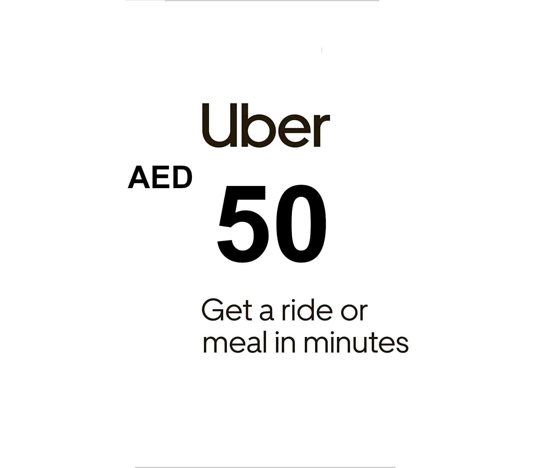 Uber 50 AED AE Gift Card
