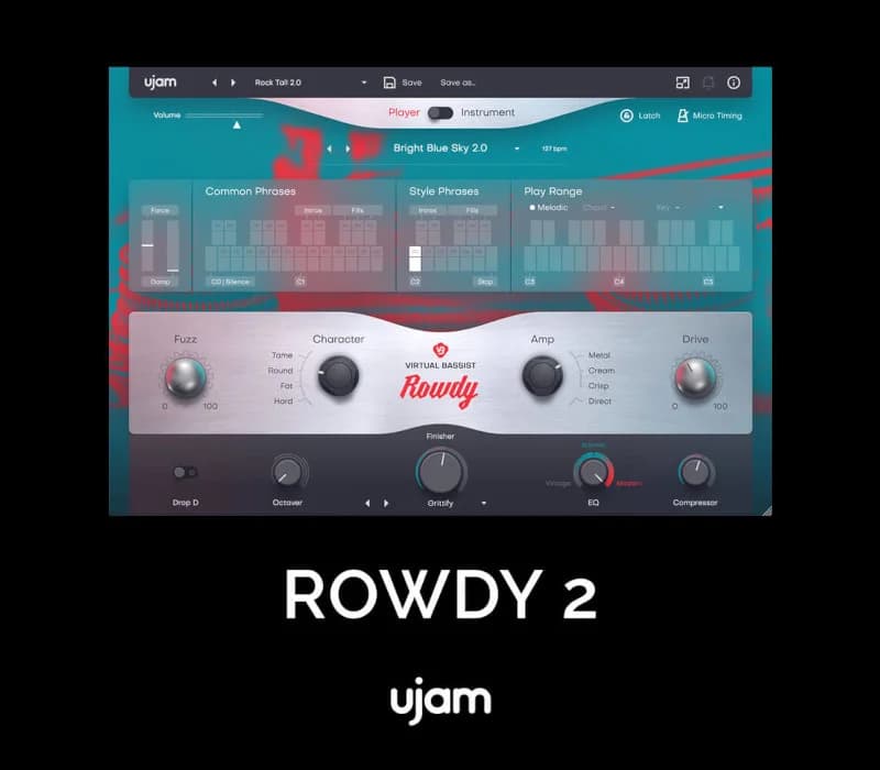UJAM Virtual Bassist Rowdy 2 C