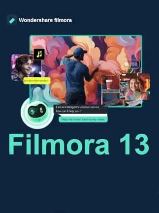Wondershare Filmora 13 Video Editor (PC) (1 PC, Lifetime)  - Wondershare Key -