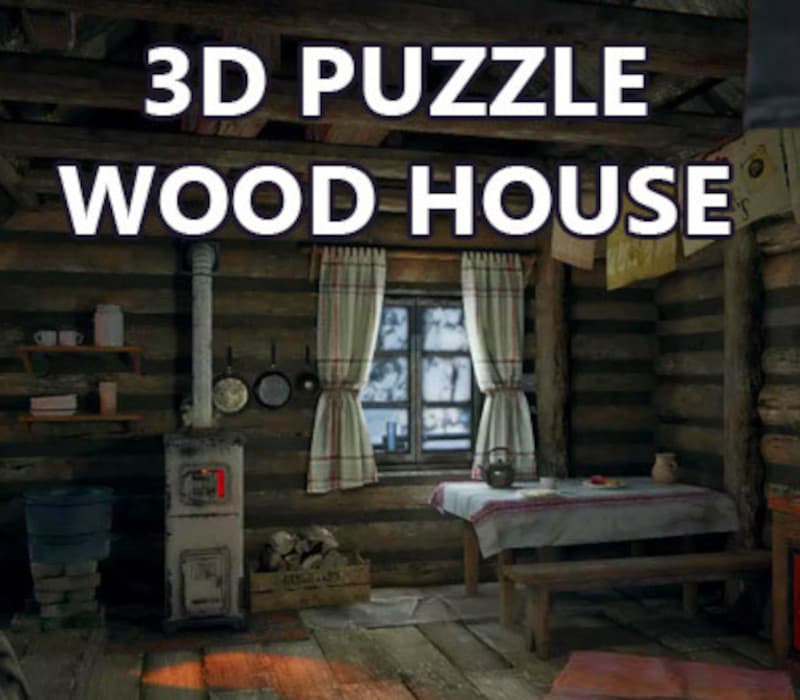 3D PUZZLE - Wood House Steam