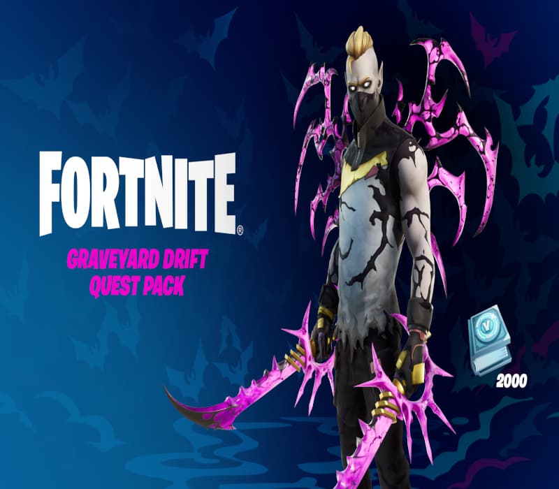 Fortnite - Graveyard Drift Quest Pack + 2000 V-Bucks Challenge AR XBOX One