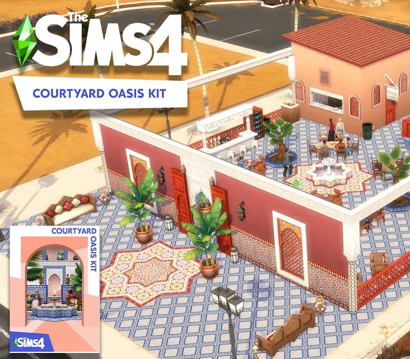 The Sims 4 - Courtyard Oasis Kit DLC PC EA App