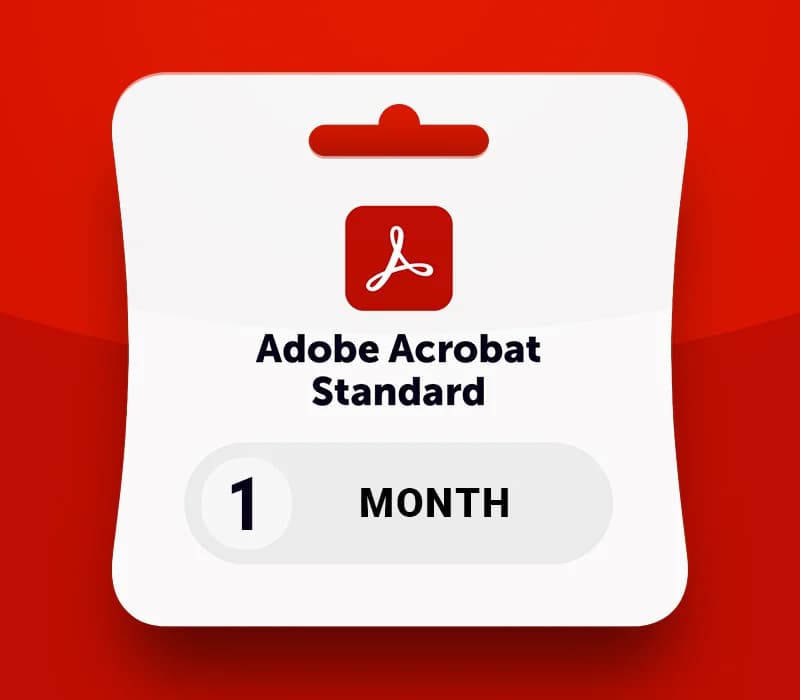 Adobe Acrobat Standard - 1 Month Subscription Key RoW v2