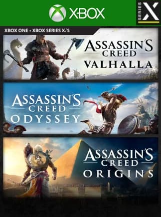 Assassin's Creed Bundle: Assassin's Creed Valhalla, Assassin's Creed Odyssey, and Assassin's Creed Origins (Xbox Series X/S) - Xbox Live Key - UNITED STATES