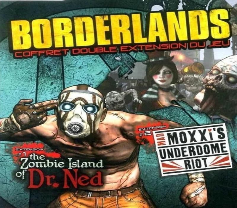 Borderlands Double Game Add-on Pack - The Zombie Island of Dr. Ned + Mad Moxxi's Underdome Riot DLC Steam