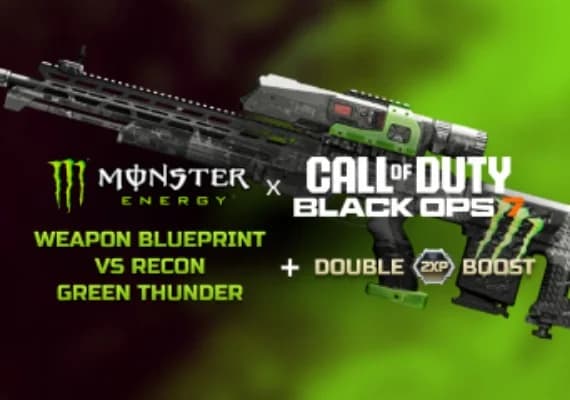 Call of Duty: Black Ops 7 - Weapon Blueprint - VS Recon Green Thunder + 15 Min Double XP DLC