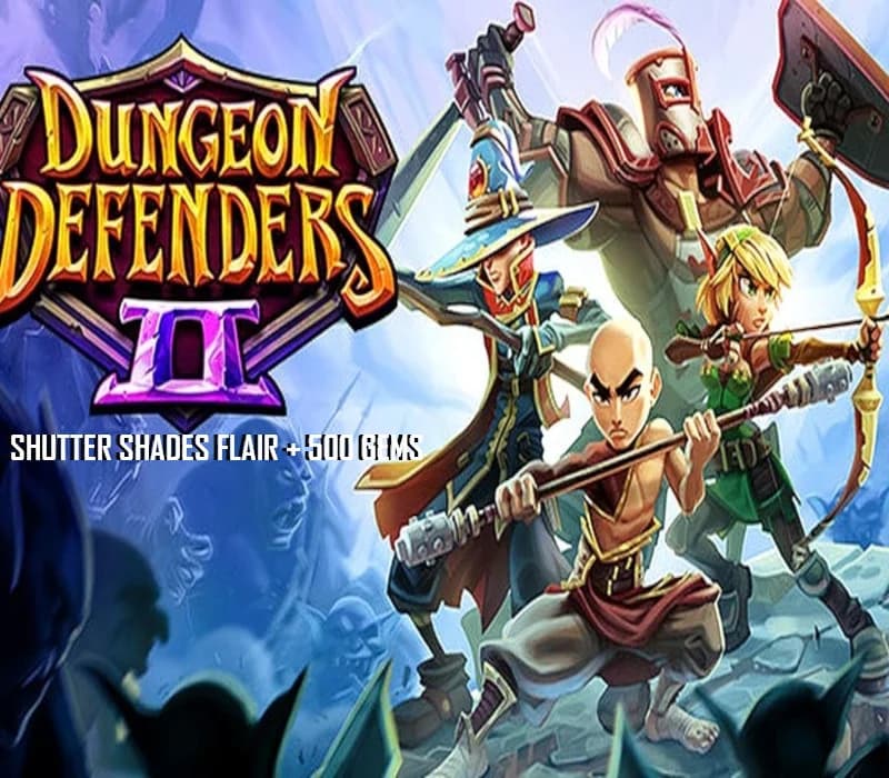 Dungeon Defenders II: 500 Gems + Shutter Shades Flair DLC Digital Download