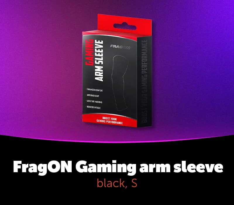 FragON Gaming Arm Sleeve Black, S EU Prismyx Voucher