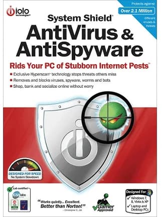 iolo System Shield AntiVirus & AntiSpyware (PC) 10 Devices 1 Year - iolo Key -