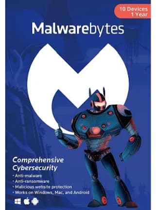 Malwarebytes Anti-Malware (PC, Android, Mac) 10 Devices 1 Year - Malwarebytes Anti Malware Key -