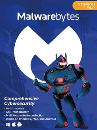 Malwarebytes Anti-Malware (PC, Android, Mac) 5 Devices 1 Year - Malwarebytes Anti Malware Key -