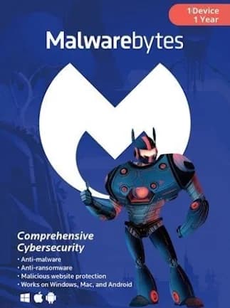 Malwarebytes Anti-Malware PC, Android, Mac 1 Year 1 Device