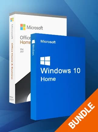 Microsoft Windows 10 Home & Microsoft Office Home & Business 2021 (Mac) bundle - Microsoft Key -