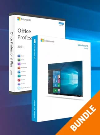 Microsoft Windows 10 Home & Microsoft Office Professional 2021 Plus - Microsoft Key -
