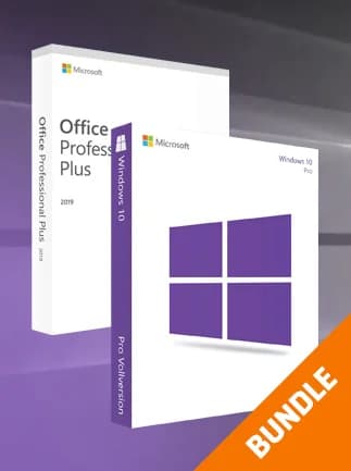 Microsoft Windows 10 Pro & Microsoft Office Professional 2019 Plus - Microsoft Key -