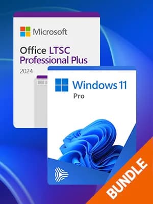 Microsoft Windows 11 Pro & Microsoft Office 2024 LTSC Pro Plus Bundle (PC) - Microsoft Key -