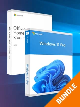 Microsoft Windows 11 Pro & Microsoft Office Home & Student 2019 Bundle (PC) - Microsoft Key -
