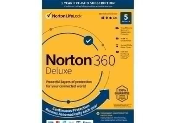 Norton 360 Deluxe + 25 GB Cloud Storage 1 Year 3 Dev