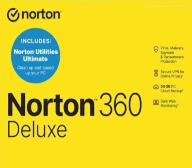 Norton 360 Deluxe + Utilities Ultimate 2026 EU Key + 50 GB Cloud Storage