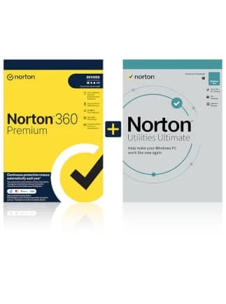 Norton 360 Premium & Utilities Ultimate ( 10 Devices, 1 Year) - Norton Key - UNITED KINGDOM