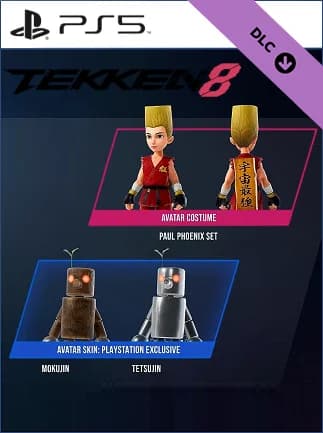 TEKKEN 8 - Pre-order Bonus: Paul Pheonix Set + Mokujin & Tetsujin Skins - PSN
