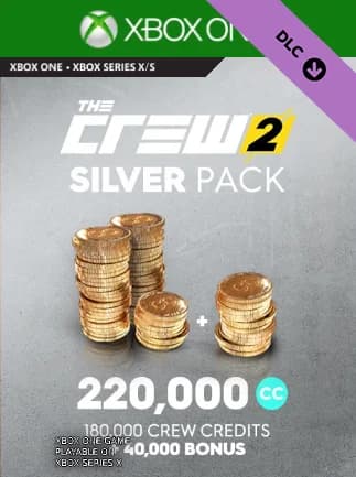 The Crew 2 - Silver Crew Credits Pack 180,000 + 40,000 Bonus (Xbox One) - Xbox Live Key -