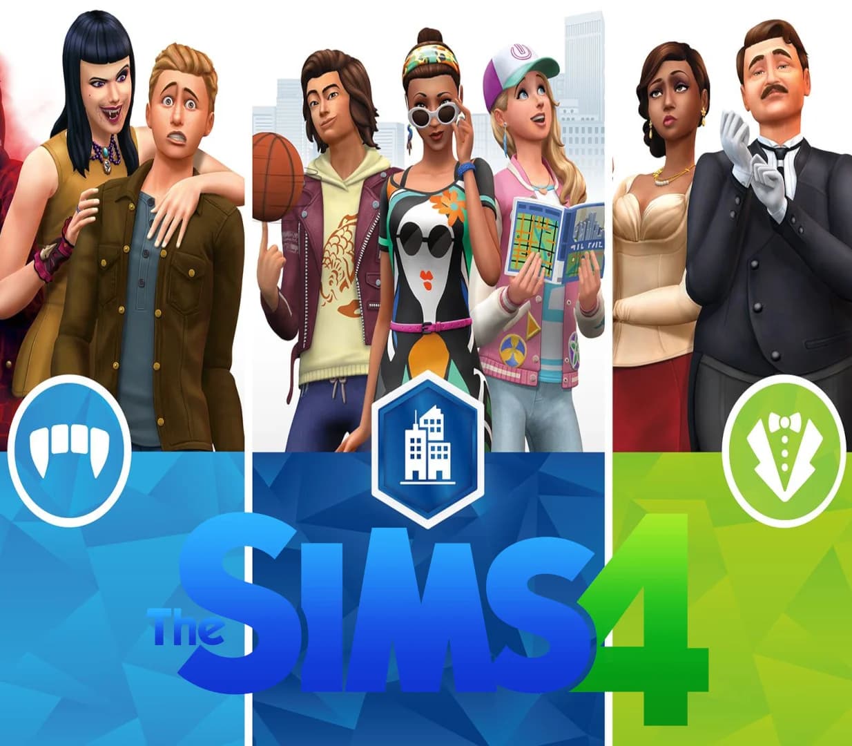 The Sims 4 - City Living + Vampires + Vintage Glamour DLC Bundle PC EA App